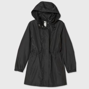 Womens M Black Raincoat